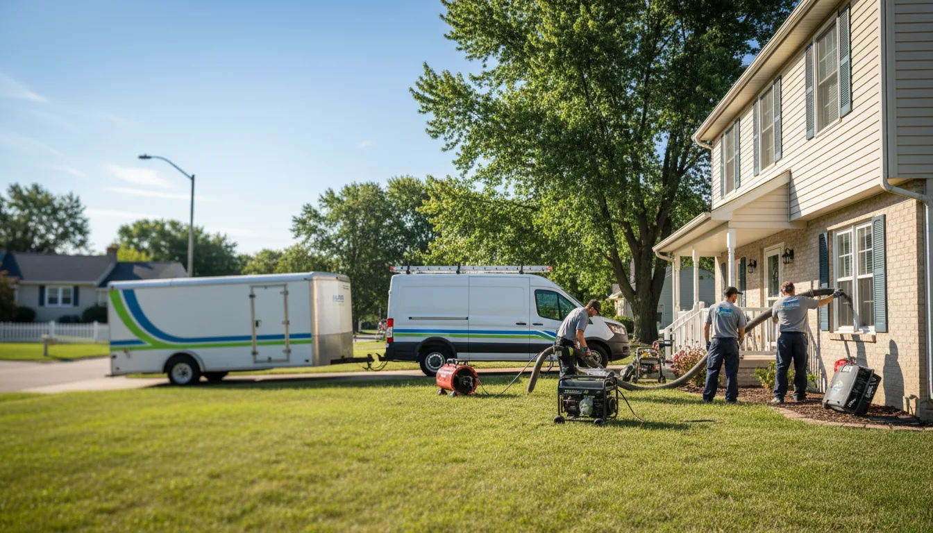 Flooded Basement Restoration And Cleanup With Repair in Orfordville, WI near me